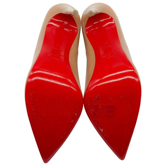 Christian Louboutin Nude Patent So Kate 120 Pumps - Picture 7 of 7